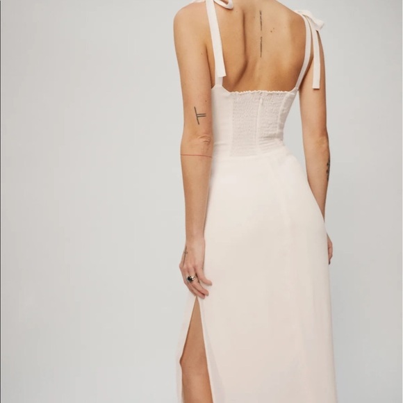 Reformation Besse Dress Ivory NWOT - Picture 2 of 6